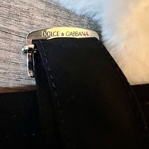 Dolce & Gabbana Black Pants with Zipper Accents